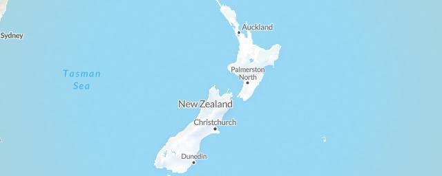 Piste map of the region New Zealand