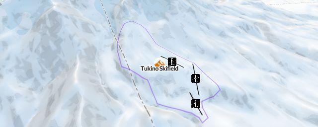 Piste map of the resort Tukino Skifield