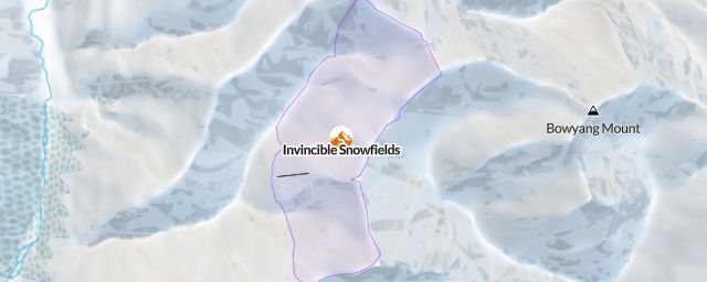 Piste map of the resort Invincible Snowfields