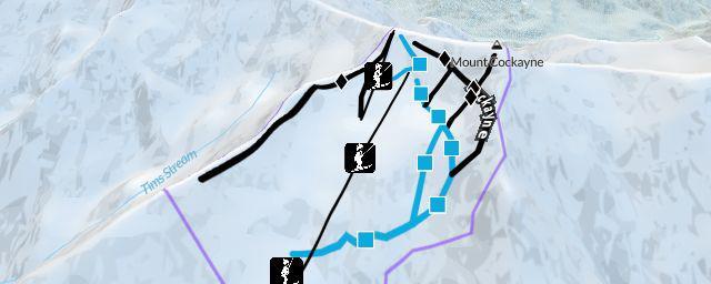 Piste map of the resort Mount Cheeseman Ski Area