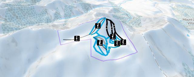 Piste map of the resort Mount Lyford Alpine Resort