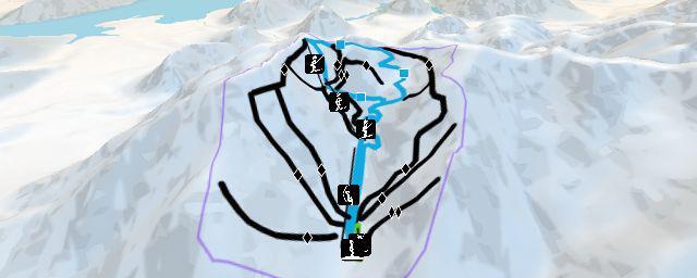 Piste map of the resort Porters Ski Area