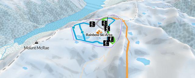 Piste map of the resort Rainbow Ski Area