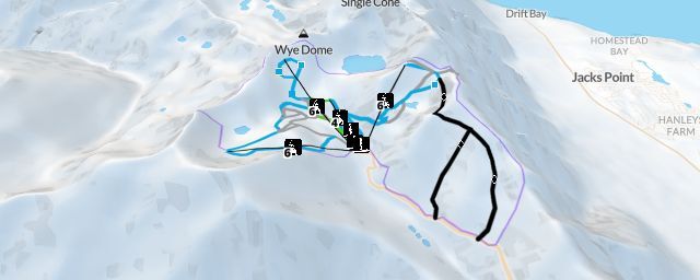 Piste map of the resort The Remarkables Ski Area