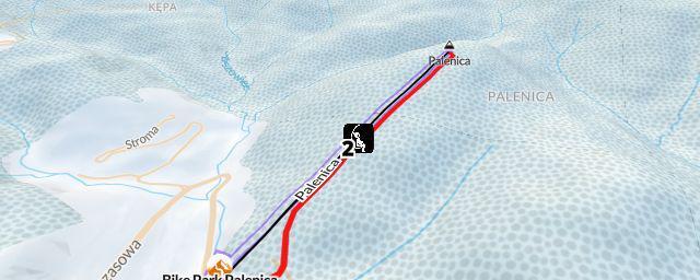 Piste map of the resort Bike Park Palenica