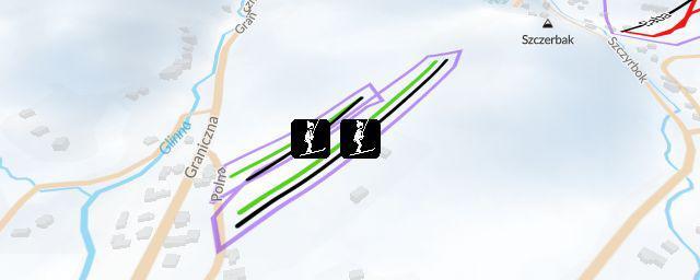 Piste map of the resort Cypisek