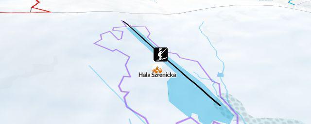 Piste map of the resort Hala Szrenicka