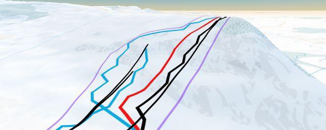 Piste map of the resort Harenda