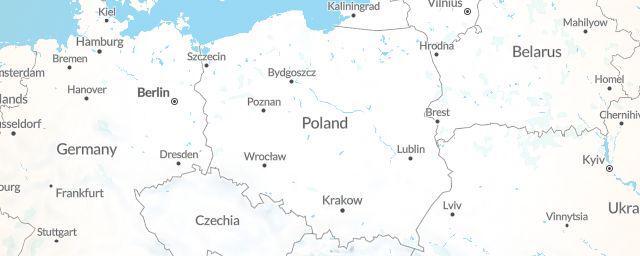 Piste map of the region Poland