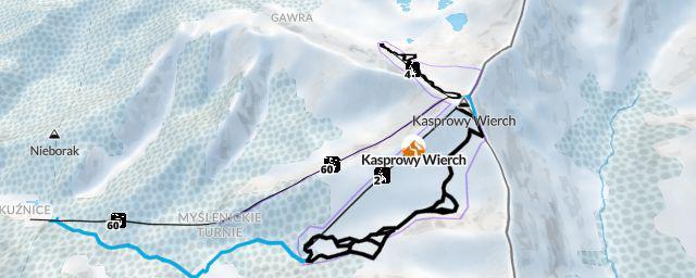 Piste map of the resort Kasprowy Wierch