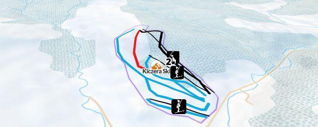 Piste map of the resort Kiczera Ski