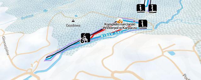 Piste map of the resort Kompleks narciarski Winterpol w Karpaczu