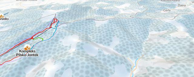 Piste map of the resort Kompleks Pilsko-Jontek