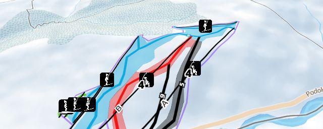 Piste map of the resort Jurgów Ski