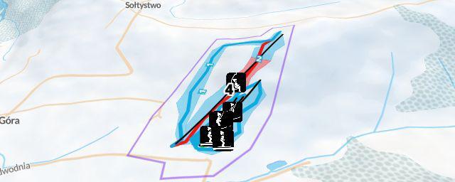 Piste map of the resort Koziniec SKI