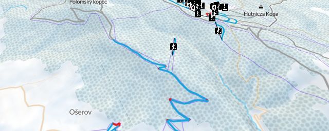 Piste map of the resort Šerlišský mlýn