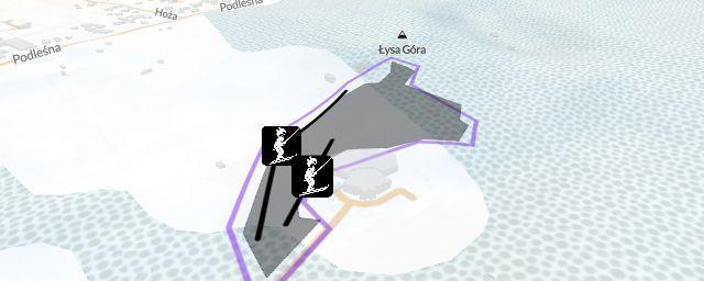 Piste map of the resort Ośrodek Narciarski "NartRaj"