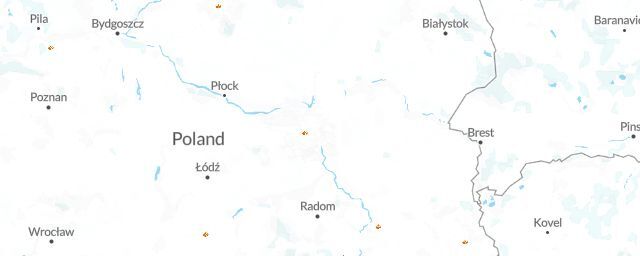 Piste map of the region Masovian