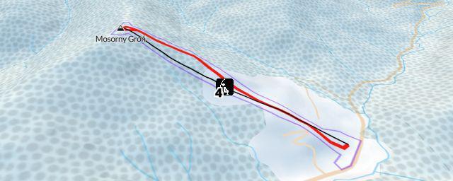 Piste map of the resort Mosorny Groń