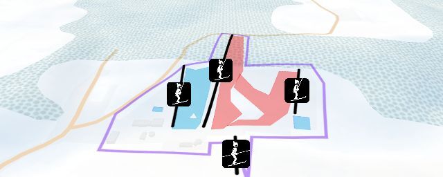 Piste map of the resort Ośrodek Narciarski "Nart-Sport"