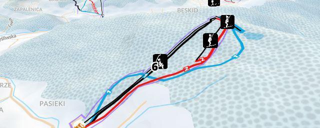 Piste map of the resort Beskid Sport Arena