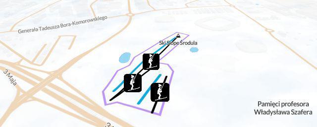 Piste map of the resort Górka Środulska