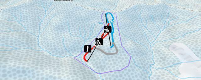 Piste map of the resort Stacja Narciarska Czarny Groń