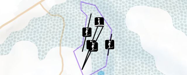 Piste map of the resort Stacja Narciarska Kazimierz Dolny