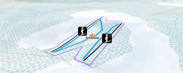 Piste map of the resort Arłamów