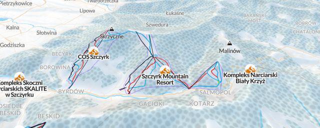 Piste map of the resort Szczyrk Mountain Resort