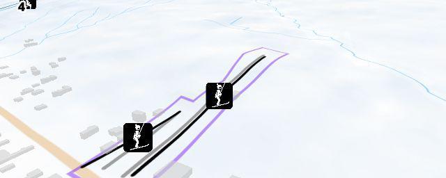 Piste map of the resort UBOC