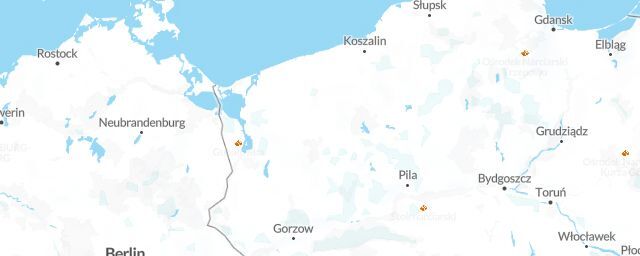 Piste map of the region West Pomeranian