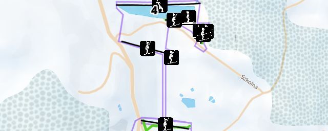 Piste map of the resort Żółwik