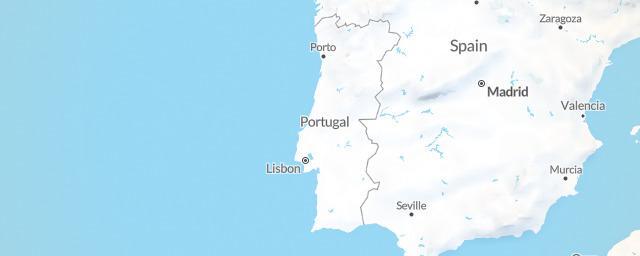 Piste map of the region Portugal