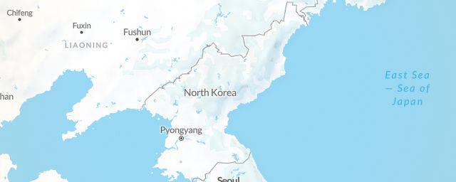 Piste map of the region North Korea