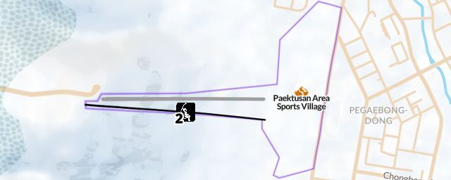 Piste map of the resort Paektusan Area Sports Village