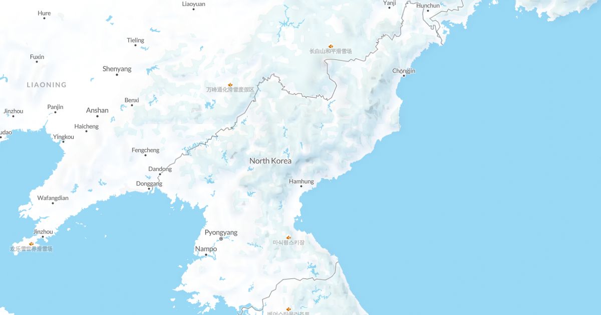 Map of North Korea