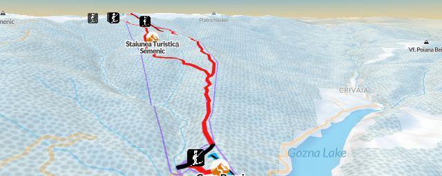 Piste map of the resort Casa Baraj
