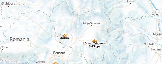 Piste map of the region Covasna