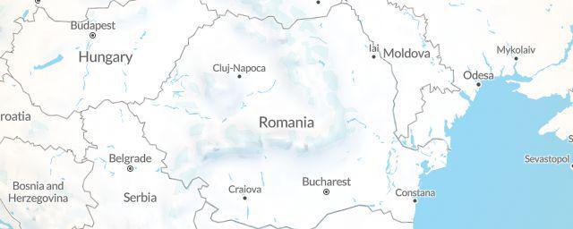Piste map of the region Romania