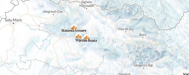 Piste map of the region Maramures