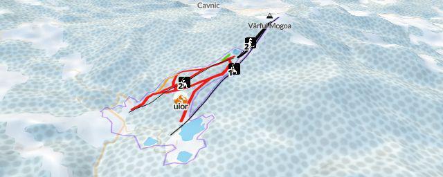 Piste map of the resort Șuior