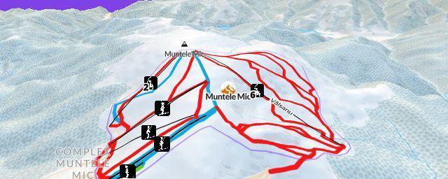 Piste map of the resort Muntele Mic