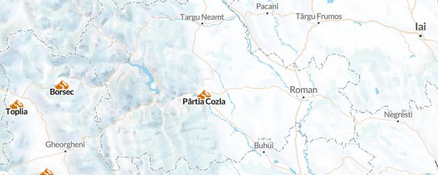 Piste map of the region Neamt