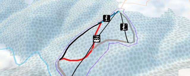 Piste map of the resort Pârtiile Mărișel