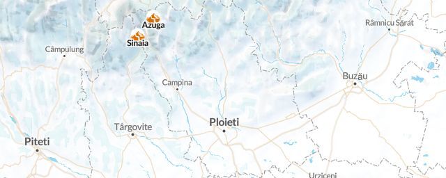 Piste map of the region Prahova