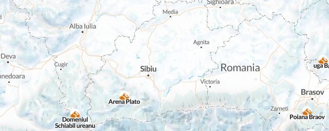 Piste map of the region Sibiu