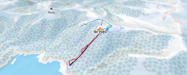 Piste map of the resort Ski Vidra
