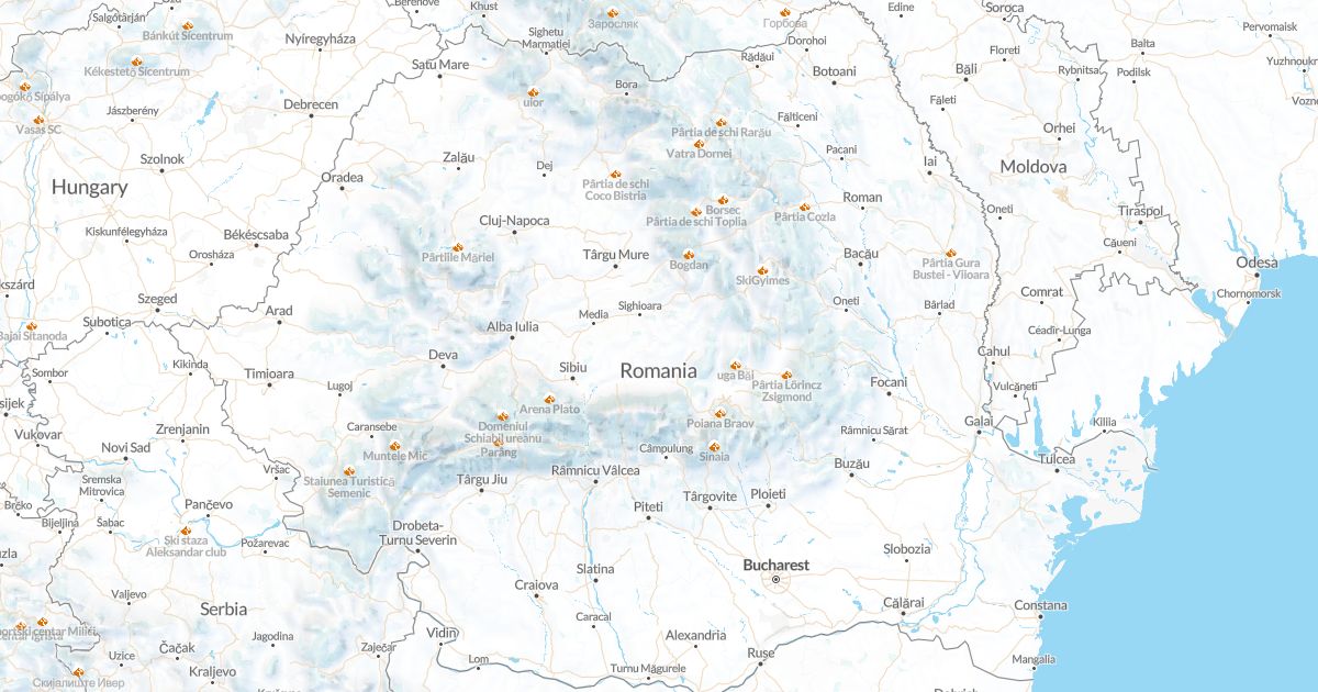 Map of Romania