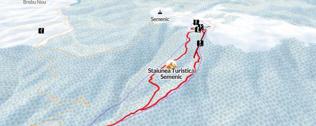 Piste map of the resort Stațiunea Turistică Semenic